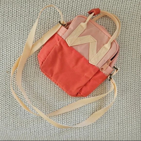 Fjallraven Crossbody Bag in Red and Pink - Picture 2 of 4